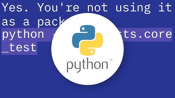 How to fix "Attempted relative import in non-package" even with __init__.py