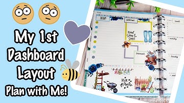 ⭐Nieuw bij de Dashboard Layout? 😊Ik ook!! Fijne Planner Dashboard Layout ~ Plan met mij