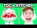 TOCA KITCHEN WITH ZERO BUDGET! (TOCA KITCHEN APP PARODY BY LANKYBOX!)