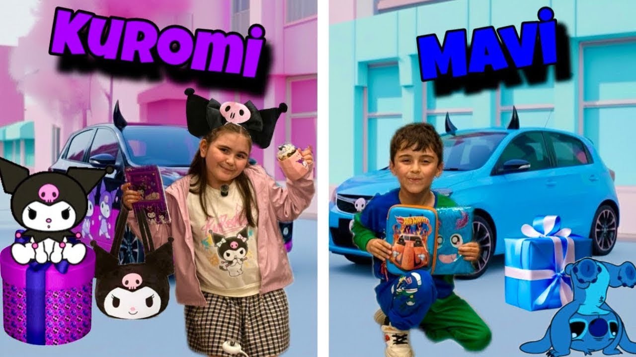 KUROMİLİ MAVİ RENK KIRTASİYE ALIŞVERİŞİ !? ESLEM YUSUF KUROMİLİ VE MAVİ OLAN HERSEYİ SEPETE ATALIM !