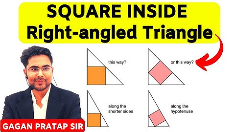 GEOMETRY में सबसे महत्वपूर्ण ( SQUARE INSIDE Right-angled Triangle ) BY GAGAN PRATAP SIR 👇👇