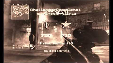 COD4 no -scope / quick scope montage