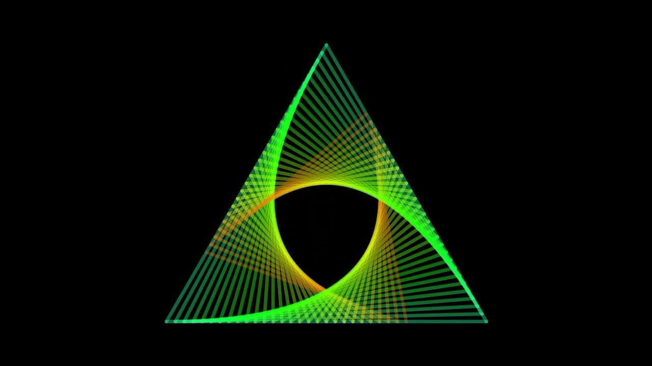 Recursive Mathematics Art: Repeating Triangles #mathart #art # ...