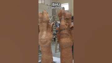 BHU sculpture work display #bhu #sculpture #bfa #viral art