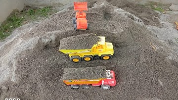 New Dumper JCB and tractor loading the soil video 2021 // special for kids video