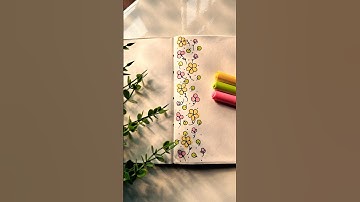 Easy Border Designs| Assignment, Project, Notebook Cover Page Design #Shorts #shortsfeed #shortvideo