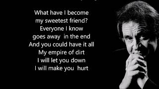 Johnny Cash  - Hurt - Scroll Lyrics  &quot;22&quot;