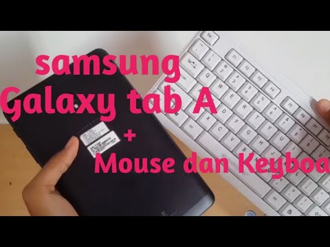 Samsung Tab A PAKE mouse dan keyboard wireless untuk kerja