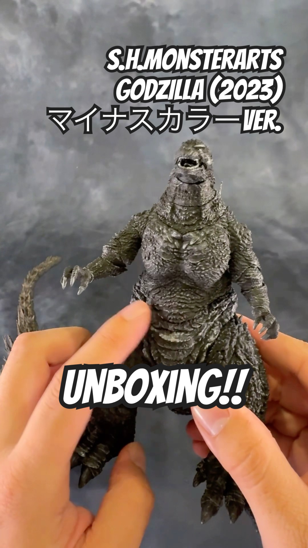 S.H.MonsterArts ゴジラ（2023） マイナスカラーVer.開封！一部