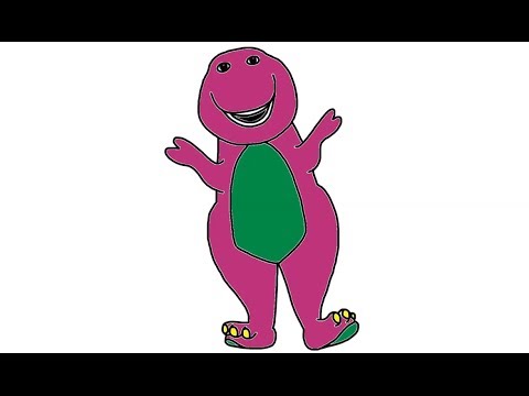 How to Draw Barney  Easy Drawing Tutorial For Kids