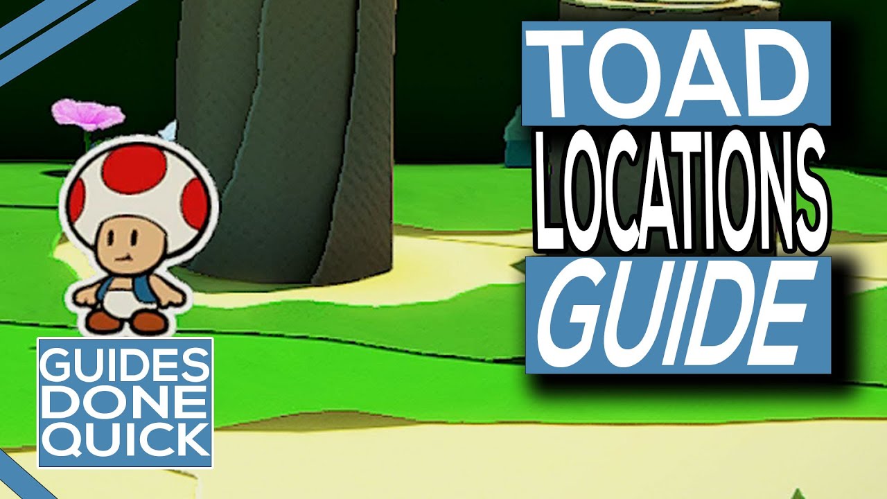 Paper Mario The Origami King Picnic Road Toad Location Guide YouTube
