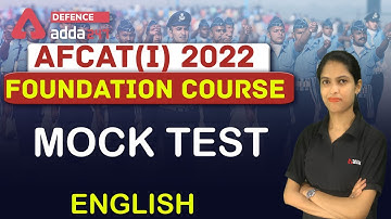 AFCAT 1 2022 | English Preparation | Mock Test