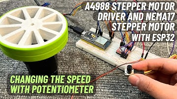A4988 Stepper Motor Driver and Nema17 Stepper Motor with ESP32 & Potentiometer | English Subtitle