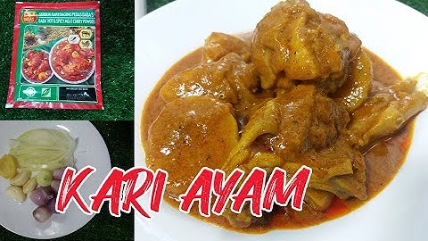 Cara Masak Kari Ayam Pekat Padu