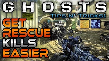 Get Rescue Kills Easier! (Gold/Ocean Camo) | CoD Ghosts Tips n