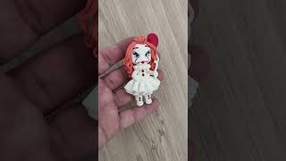 www.cutiestorebyme.etsy.com #claydoll #halloween #polymerclay #bows #clay #argila #etsy #etsyshop