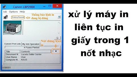 Lỗi Máy In Liên Tục In Giấy Và Cách Hủy Lệnh In Cannon 2900 Trên máy tính
