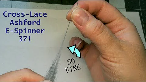 Spinning SUPERFINE on the Ashford E-Spinner 3 / Can you CROSS LACE!?