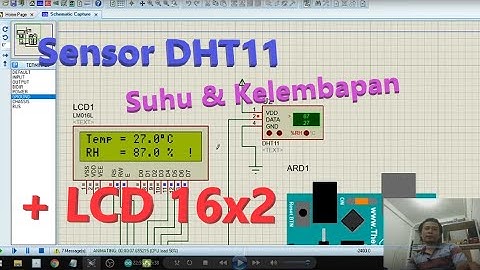 Pertemuan 8 - Sensor Suhu dan Kelembaban (DHT11) Dengan Tampilan LCD 16x2 Mode i2C