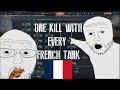 War thunder  one kill with every french tank