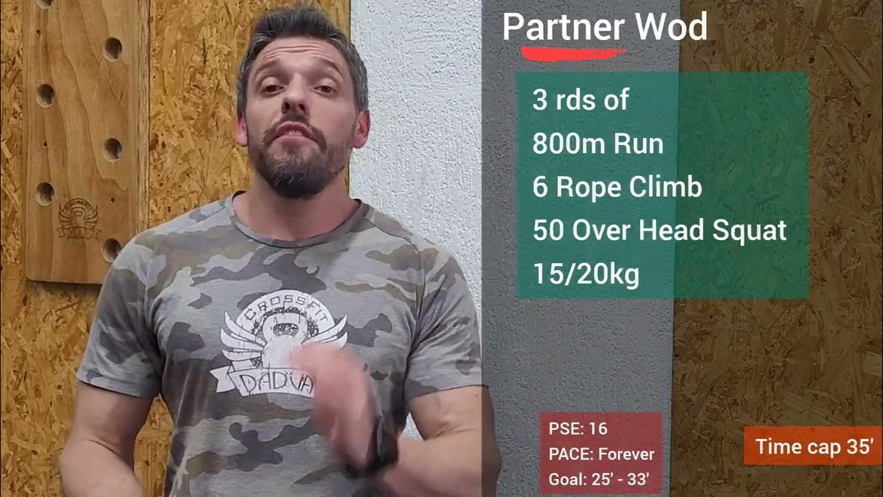 Wod 27.06.23 Partner Run, Rope climb and OHS Crossfit Dádiva Project YouTube