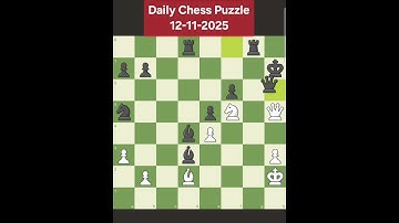 Daily Chess Puzzle Solution from chess.com 12-11-2025. mate in 3. find the solution.