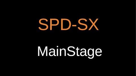 SPD-SX and MainStage Tutorial