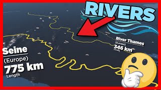 RIVERS Size Comparison ► 3D animation