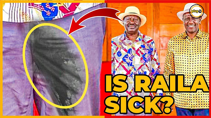 Raila’s Trouser Sparks OUTRAGE Online – Is It Urine or Something Else |Plug Tv Kenya
