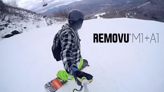 Snowboarding with REMOVU M1+A1