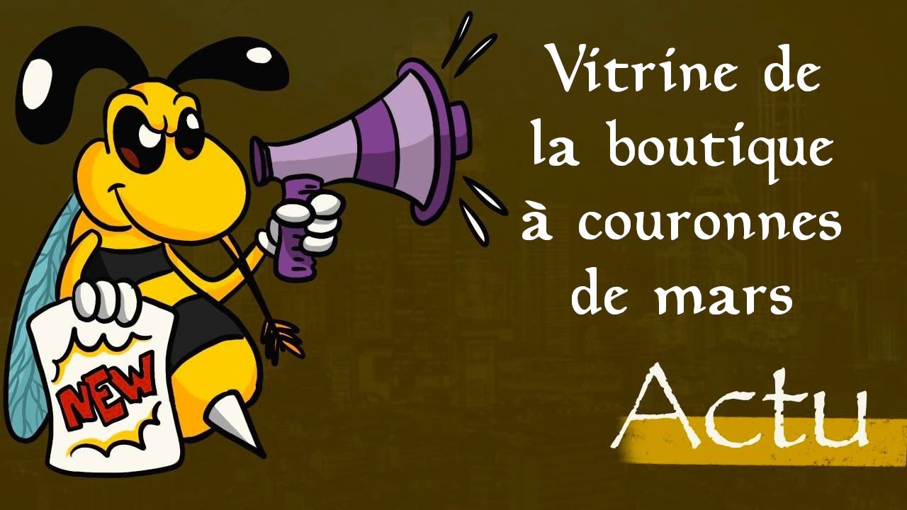 Eso Actu - Semaine 09 : Vitrine de la boutique à couronnes de mars