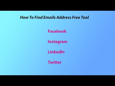 How To Scrape Emails from Facebook, Instagram, LinkedIn & Twitter || Find Extract Emails Address