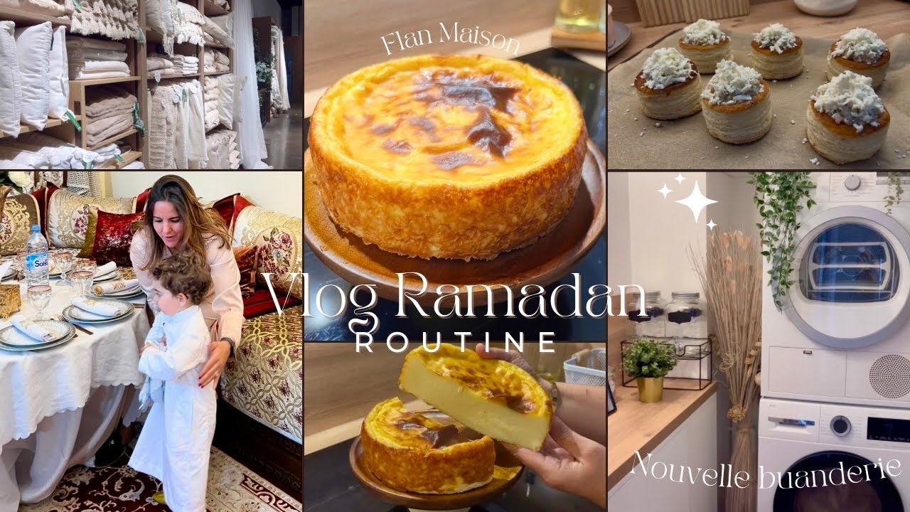 ألذ فلان تقدري تحضري في الفرن فهاد رمضان🤩🍮+ جولة في غرفة الغسيل 🫧| روتين رمضان 🌙