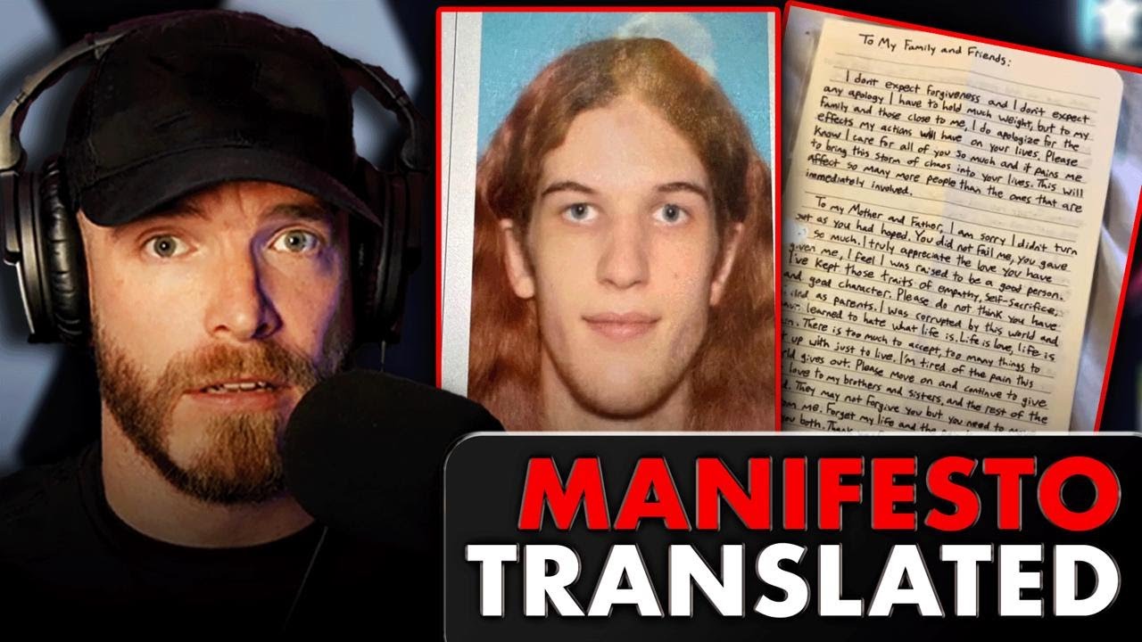Shooter’s MANIFESTO Translated Journal: Exposes Mass M*rder Thoughts