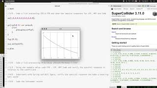 SuperCollider - Filtering, Circular buffer, IIR, FIR, LPF, HPF, Comb, Spring, Ball, Schroeder reverb