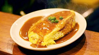 ⁣西成 オムライス 100年続く洋食店 - Old Style Omurice Master - Japanese Street Food - Omelette Rice 大阪 南自由軒