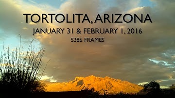 Rain and the Santa Catalina Mountains (Raspberry Pi time lapse)