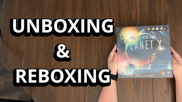 The Search for Planet X -  Board Game Unboxing & Reboxing - What