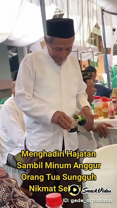 #viral Menghadiri acara hajatan sambil minum Anggur 🍷 Orang Tua itu Sungguh Nikmat. #viralshorts