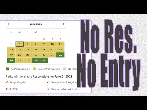 ENTRY ONLY WITH RESERVATION | Disney Parks Require Reservations On Top Of Park Tickets | How To Book