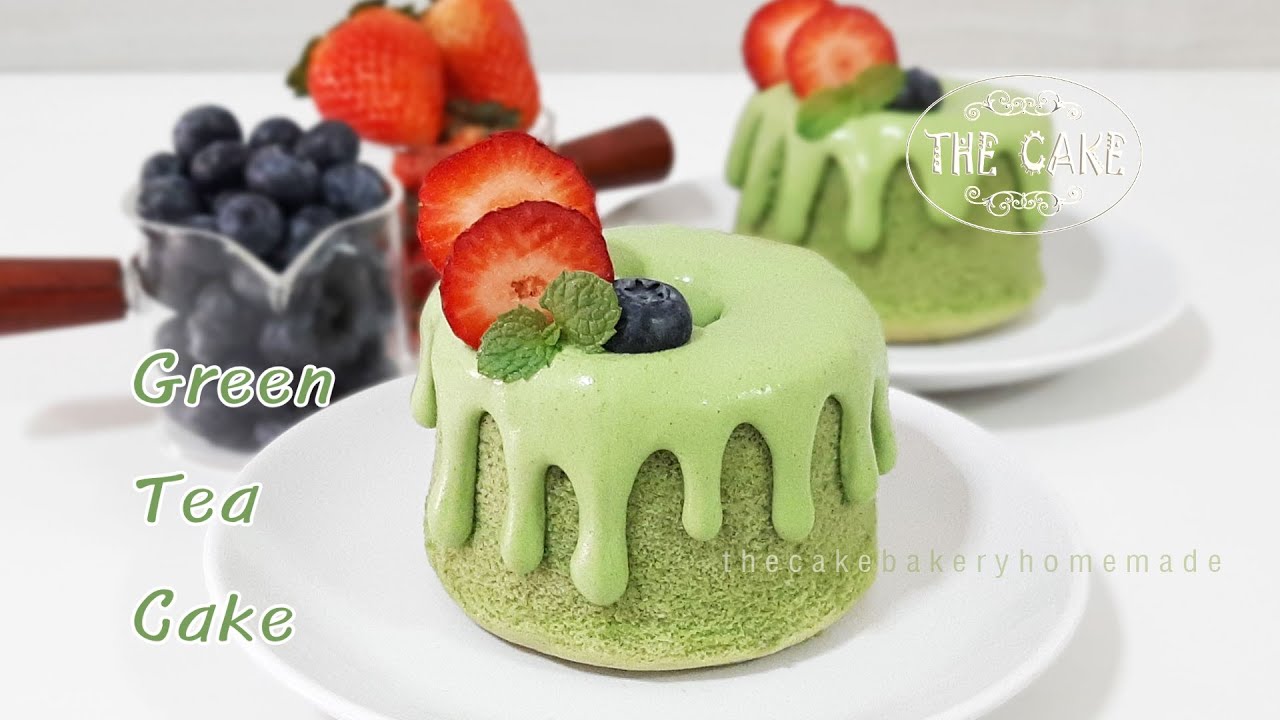 เค้ก ชา เขียว ครีม สด  New  Green Tea Cake / Match Cake : By The Cake