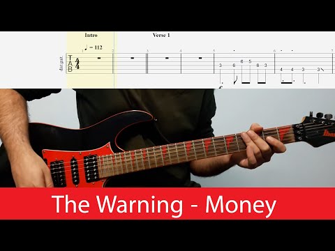 The Warning - Money Guitar Cover With Tabs And Backing Track