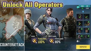 How to unlock All Operators | Counter Attack Event | CODM Season 8