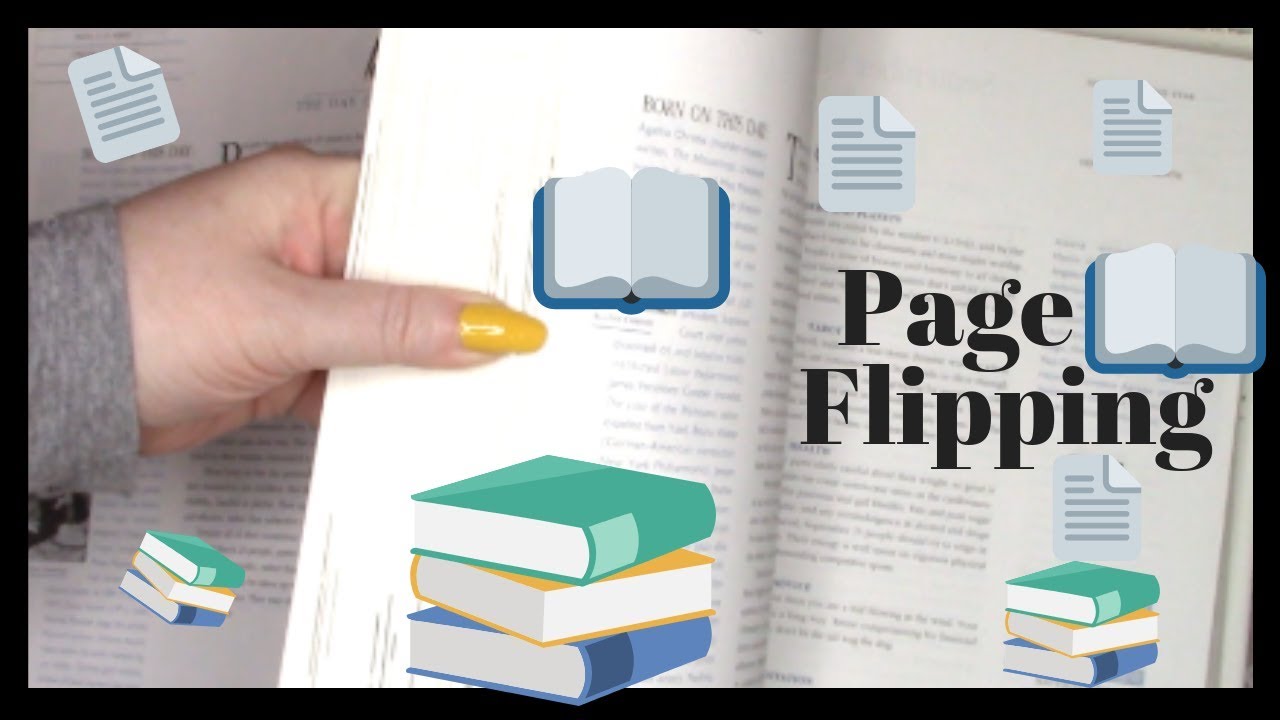 ASMR Page Flipping * Fluttering [no talking] Long Nails