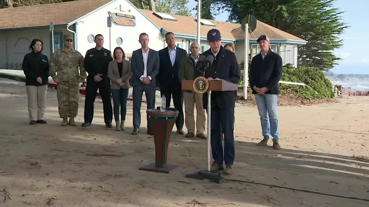 Watch President Biden's full remarks after touring California storm damage