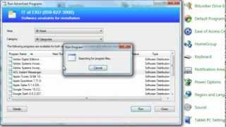 Using Run Advertised Programs on EKU Faculty Laptops