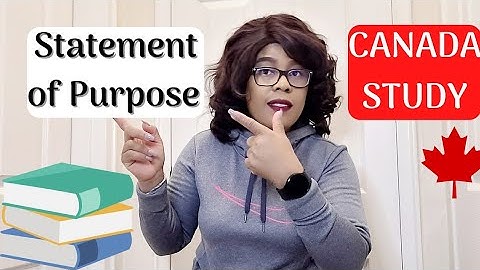 Statement of Purpose for Study in Canada