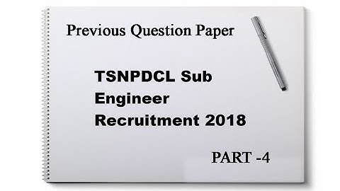 TS Transco Sub Engineer Previous Paper Part 4