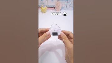 How to make a squishy🍙 #shorts #diy #squishy #papercraft