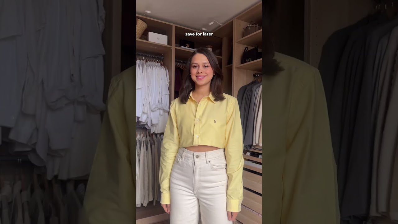 Perfect Cropped Shirt Hack Subscribe For More Fashion Hacks